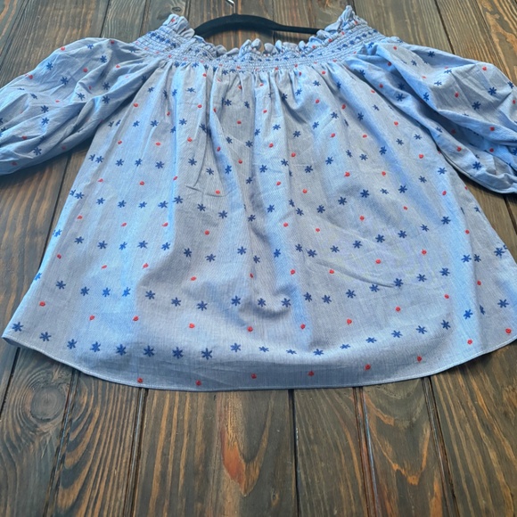 Parker Spade Off the shoulder Blouse S - Picture 7 of 8